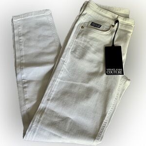 Versace Jeans Couture Women's Cream Skinny Jeans